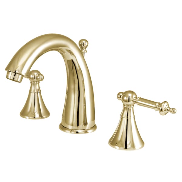 8" Widespread Bathroom Faucet, Polished Brass